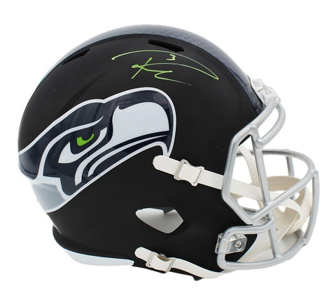 Russell Wilson Signed Seattle Seahawks Speed Full Size Black Matte NFL Helmet