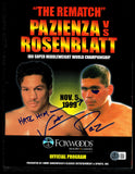 Vinny Pazienza Autographed Signed Program Beckett BAS QR #BM37796