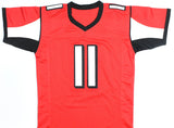 Julio Jones Autographed Red Pro Style Jersey - Beckett W Hologram *Black