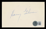 Commanders Harry Gilmer Authentic Signed 3x5 Index Card Autographed BAS #BT03587