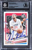 Blazers Norman Powell Authentic Signed 2023 Donruss #136 Card BAS Slabbed