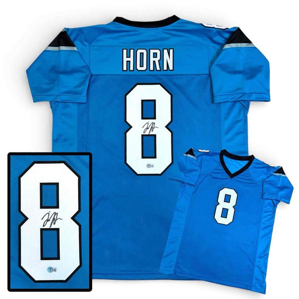 Jaycee Horn Autographed Jersey - Blue - Beckett Authenticated