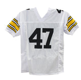 Mel Blount Autographed/Signed Pro Style White XL Jersey Beckett 39302