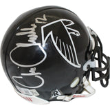 Chris Chandler Signed Atlanta Falcons VSR4 TB Authentic Mini Helmet BAS 44168