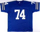 Bob Lilly Signed Dallas Cowboys Career Stat Jersey Inscribed "HOF 80" (JSA COA)