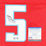 De'Aaron Fox Signed Sacramento Kings Jersey (PSA COA) 2017 #5 Overall Draft Pick