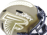 KYLE PITTS AUTOGRAPHED FALCONS SALUTE TO SERVICE MINI HELMET BECKETT 230065