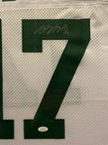 Davante Adams Signed Green Bay Packers 36"x 39" Custom Framed Jersey / JSA COA
