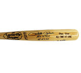 Pete Rose & Hank Aaron Signed Louisville Slugger Blonde Bat - Kit King/HR Kings