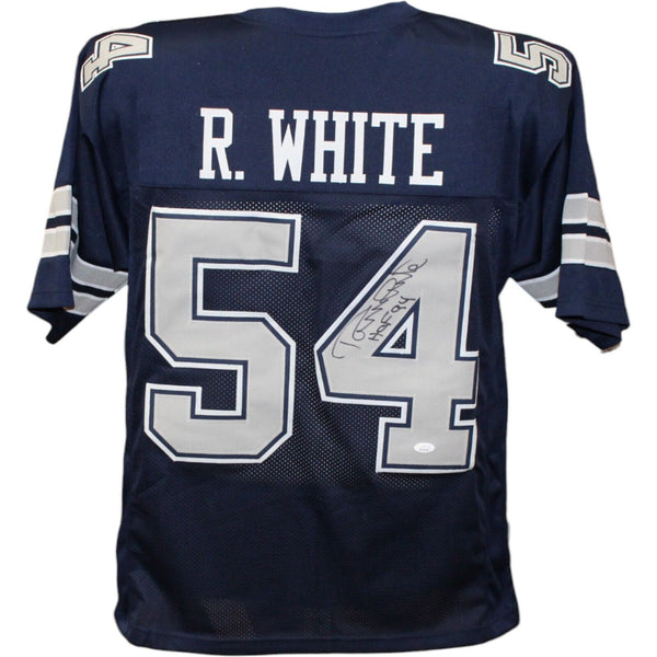 Randy White Autographed/Signed Pro Style Blue Jersey JSA 43444