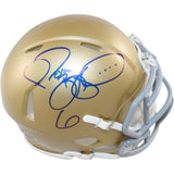 Jerome Bettis Autographed Notre Dame Fighting Irish Mini Helmet Beckett W 51772