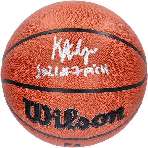 Jonathan Kuminga Golden State Warriors Signed Wilson Ind/Out Basketball "7 Pick"
