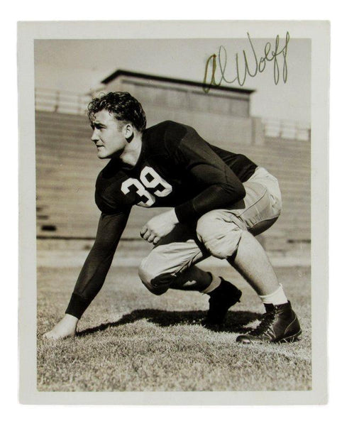 Al Wolff 1938 Santa Clara University Autographed/Signed b/w 4x5 Photo