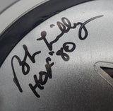 Bob Lilly HOF Dallas Cowboys Signed/Inscribed Mini Football Helmet JSA 211949