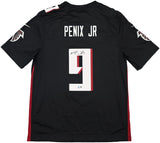 FALCONS MICHAEL PENIX JR. AUTOGRAPHED BLACK NIKE JERSEY SIZE L BECKETT 242571