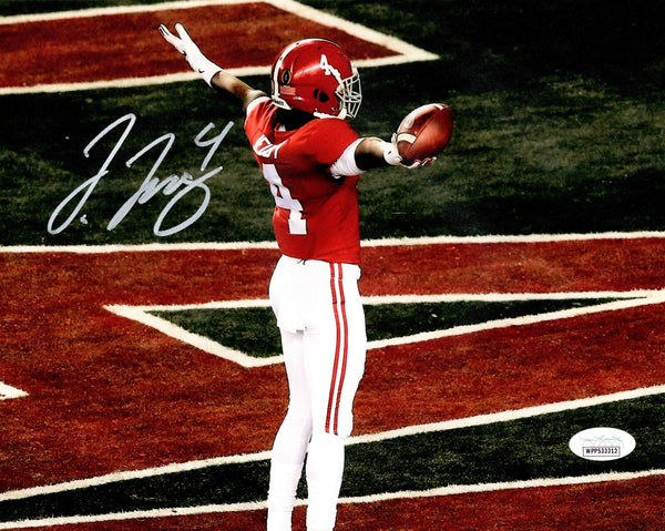Broncos JERRY JEUDY Signed 8X10 Alabama Crimson Photo #2 AUTO - 1st Rnd Pk JSA