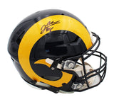 Jared Verse Signed Los Angeles Rams Speed Flex Authentic TB 1981-1999 NFL Helmet