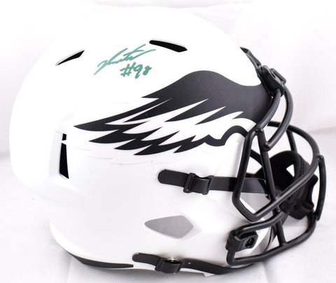 Jalen Carter Autographed Philadelphia Eagles F/S Lunar Speed Helmet- JSA W