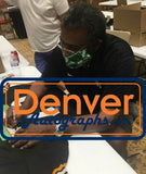 Joe Greene Autographed/Signed Pro Style Black XL Jersey HOF BAS 31148