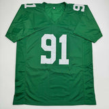 Autographed/Signed Fletcher Cox Philadelphia Kelly Green Jersey BAS COA