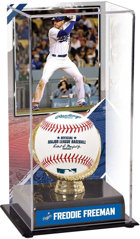 Freddie Freeman Los Angeles Dodgers Gold Glove Display Case with Image