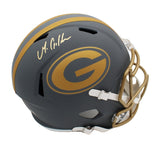 Matthew Golden Signed Green Bay Packers Speed Full Size Slate NFL Helmet