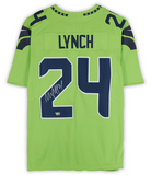 Marshawn Lynch Autographed Seahawks Green Limited Nike Jersey Fanatics