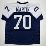 Autographed/Signed Zack Martin Dallas Thanksgiving Day Jersey Beckett BAS COA