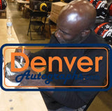 Terrell Davis Signed Denver Broncos Salute HOF Mini Helmet Beckett 42219