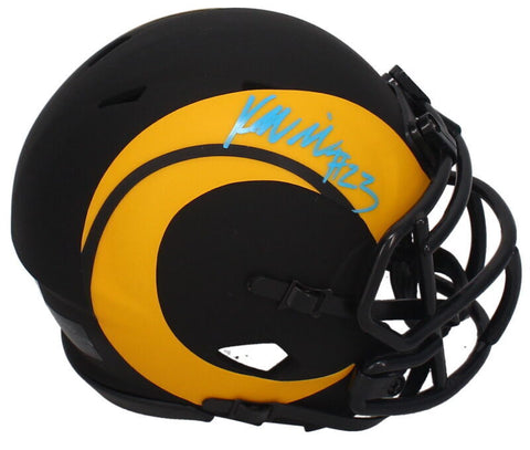 Kyren Williams Autographed Rams Eclipse Mini Speed Helmet Beckett