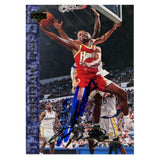 Dominique Wilkins Autographed 95 Upper Deck #77 SMEAR Trading Card Beckett 54160