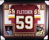 LONDON FLETCHER (Commanders SKYLINE) Signed Autographed Framed Jersey Beckett