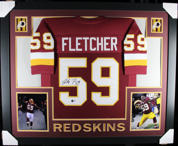 LONDON FLETCHER (Commanders SKYLINE) Signed Autographed Framed Jersey Beckett