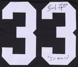 John "Frenchy" Fuqua Signed Steelers Jersey Inscribed "I'll Never Tell" TSE COA