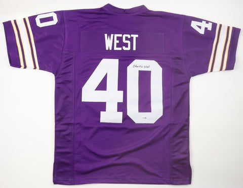 Charlie West Signed Vikings Jersey (JSA) NFL Champion 1969 / Defensive Back