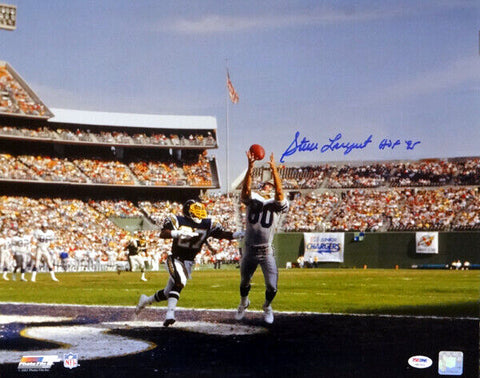 STEVE LARGENT AUTOGRAPHED SIGNED 16X20 PHOTO SEAHAWKS "HOF 95" PSA/DNA ITP 77719