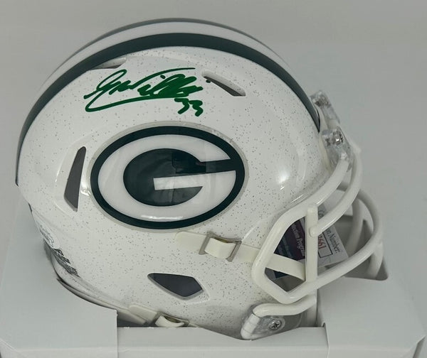 Packers Safety EVAN WILLIAMS Signed ALTERNATE WHITE Speed Mini Helmet AUTO - JSA