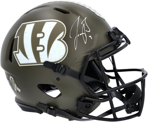Joe Burrow Cincinnati Bengals Signed 2022 Salute To Service Authentic Helmet