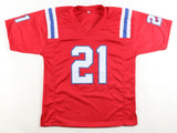 Jaylinn Hawkins Signed New England Patriots Jersey (Beckett) Ex-Cal Bear Def. Bk