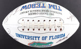 Florida Gators Logo Tim Tebow Football Signed by Tebow, Wuerffel, Aikman McMahon