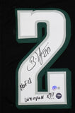 Brian Dawkins Autographed Black Pro Style Jersey w/HOF, Weapon X -Beckett W Holo