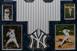 FRAMED NEW YORK YANKEES MIKE MUSSINA AUTOGRAPHED SIGNED JERSEY JSA COA