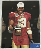 Peter Warrick Signed Florida State Seminoles Jersey (JSA) 1999 BCS Champion W.R.