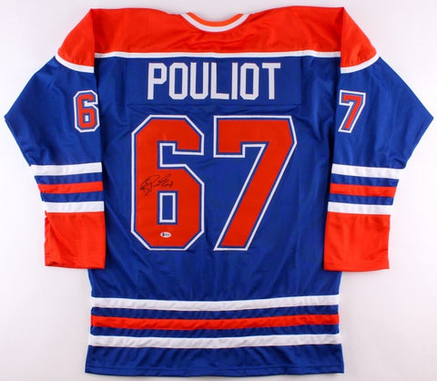 Benoit Pouliot Signed Oilers Jersey (Beckett COA) Playing career 2006-Now