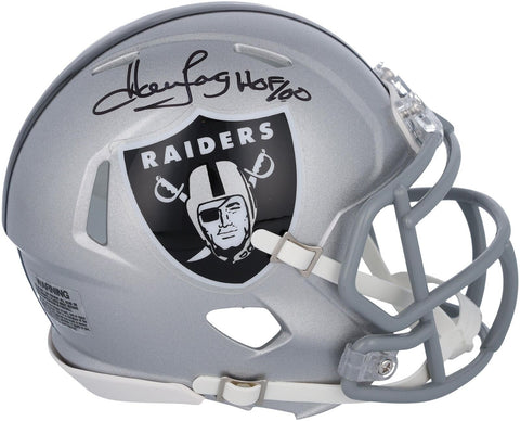 Howie Long Oakland Raiders Signed Riddell Speed Mini Helmet with "HOF 2000" Insc