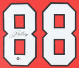 Patrick Kane Signed Chicago Blackhawks 43" x 35" Framed Jersey (Beckett) 3 Cups