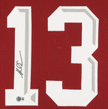 Mike Evans Signed Texas A & M Aggies 35"x43" Framed Home Jersey (Beckett) W.R.