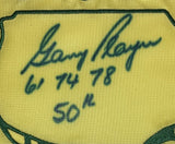 Gary Player Signed Framed 2007 Masters Golf Flag 61 74 78 50th BAS BF33982