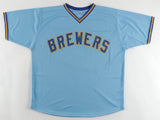 Robin Yount Signed Milwaukee Brewers Pullover Jersey (JSA COA) 2xA.L. MVP