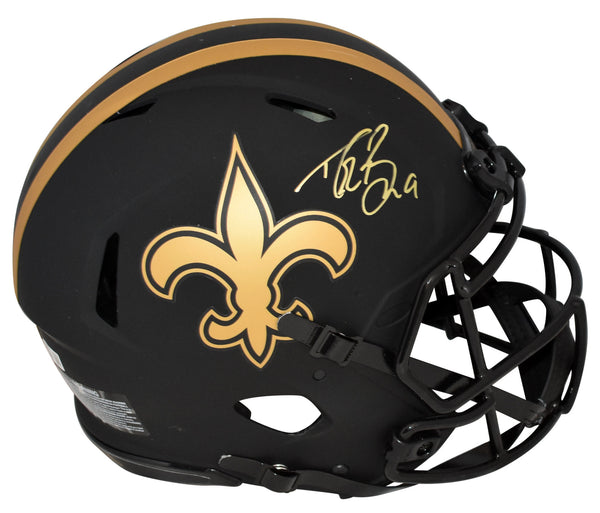 DREW BREES SIGNED NEW ORLEANS SAINTS ECLIPSE AUTHENTIC SPEED HELMET BECKETT